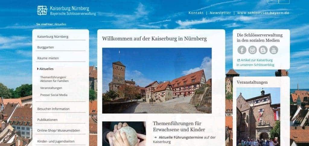 Willkommen auf der Kaiserburg in Nürnberg